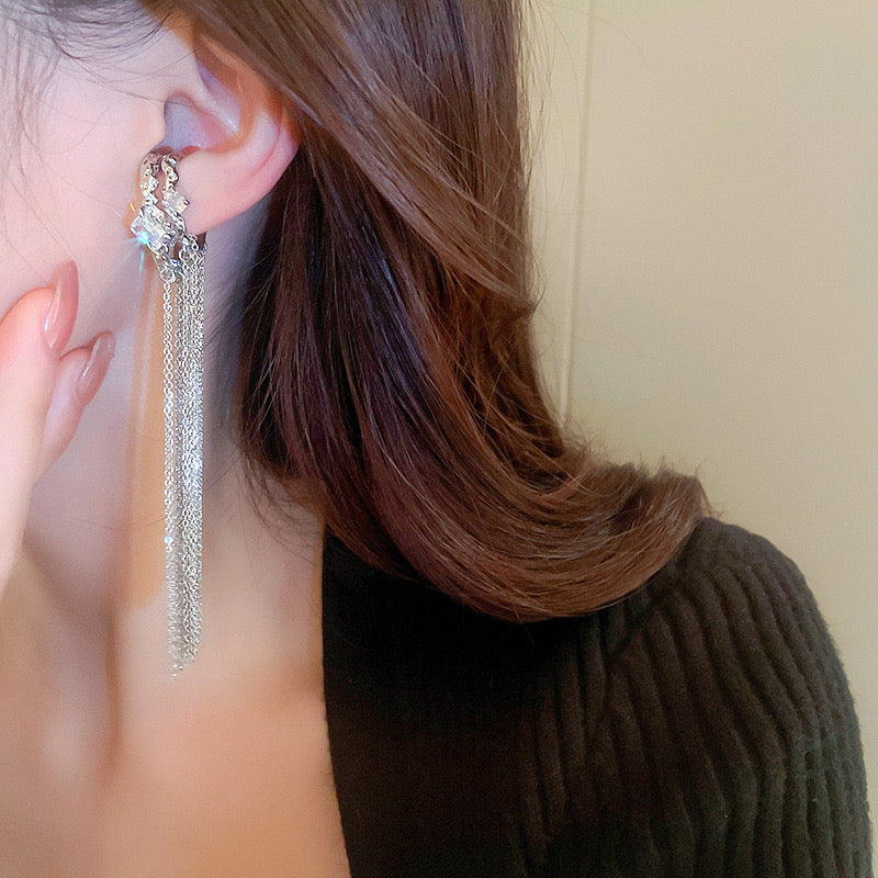 Double Tassel Ear Bone Clip